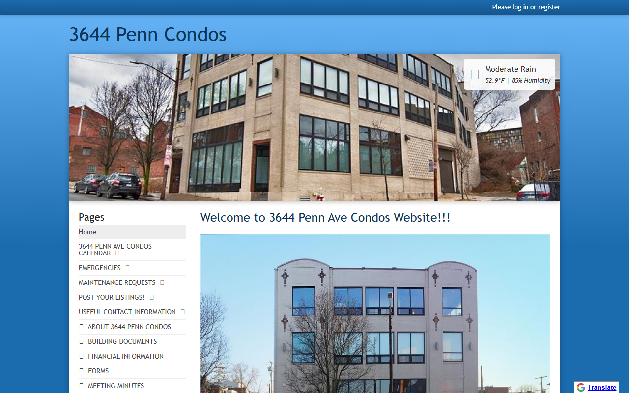 3644penncondos.com screenshot
