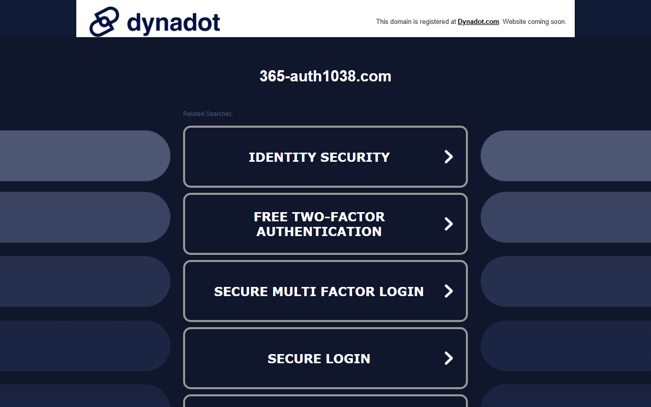 365-auth1038.com screenshot