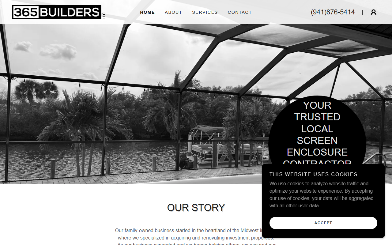 365-enclosures.com screenshot