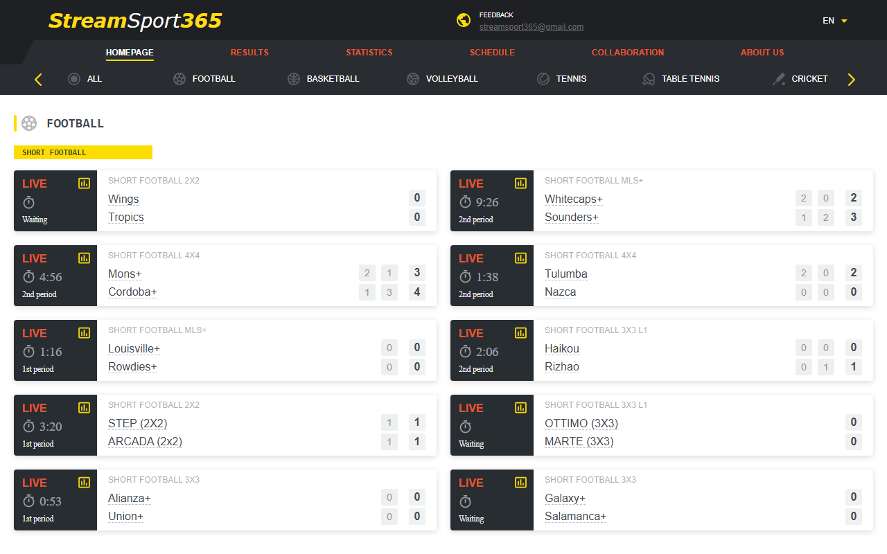 365-stream-sport.com screenshot