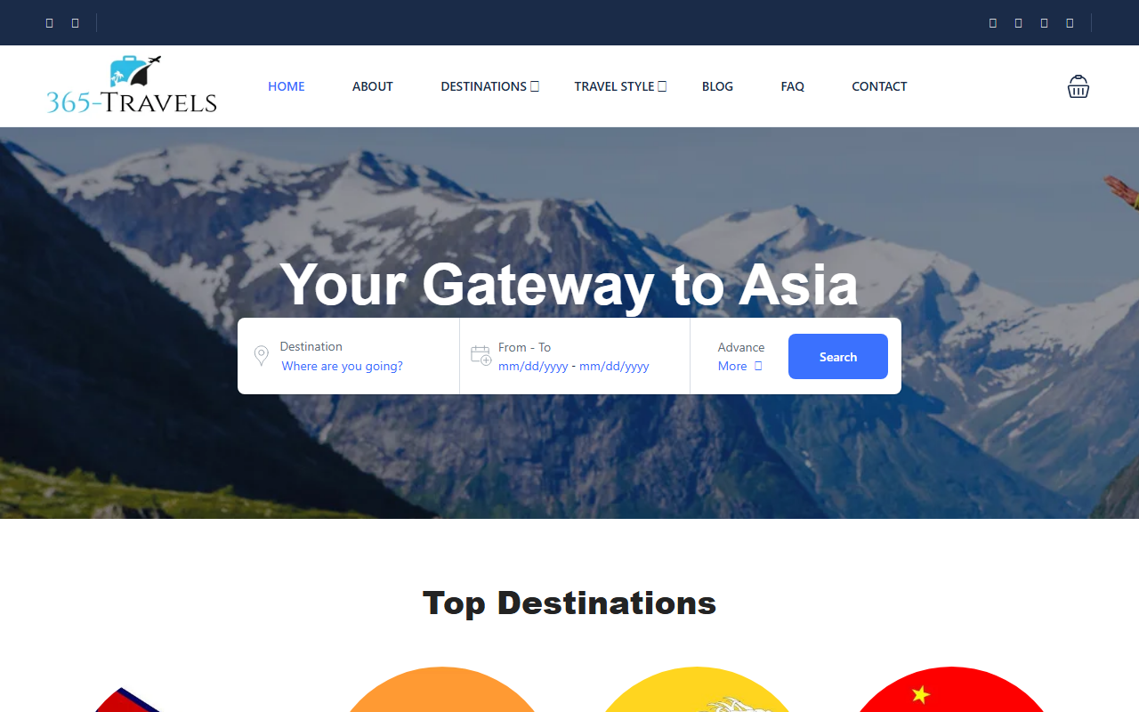 365-travels.com screenshot
