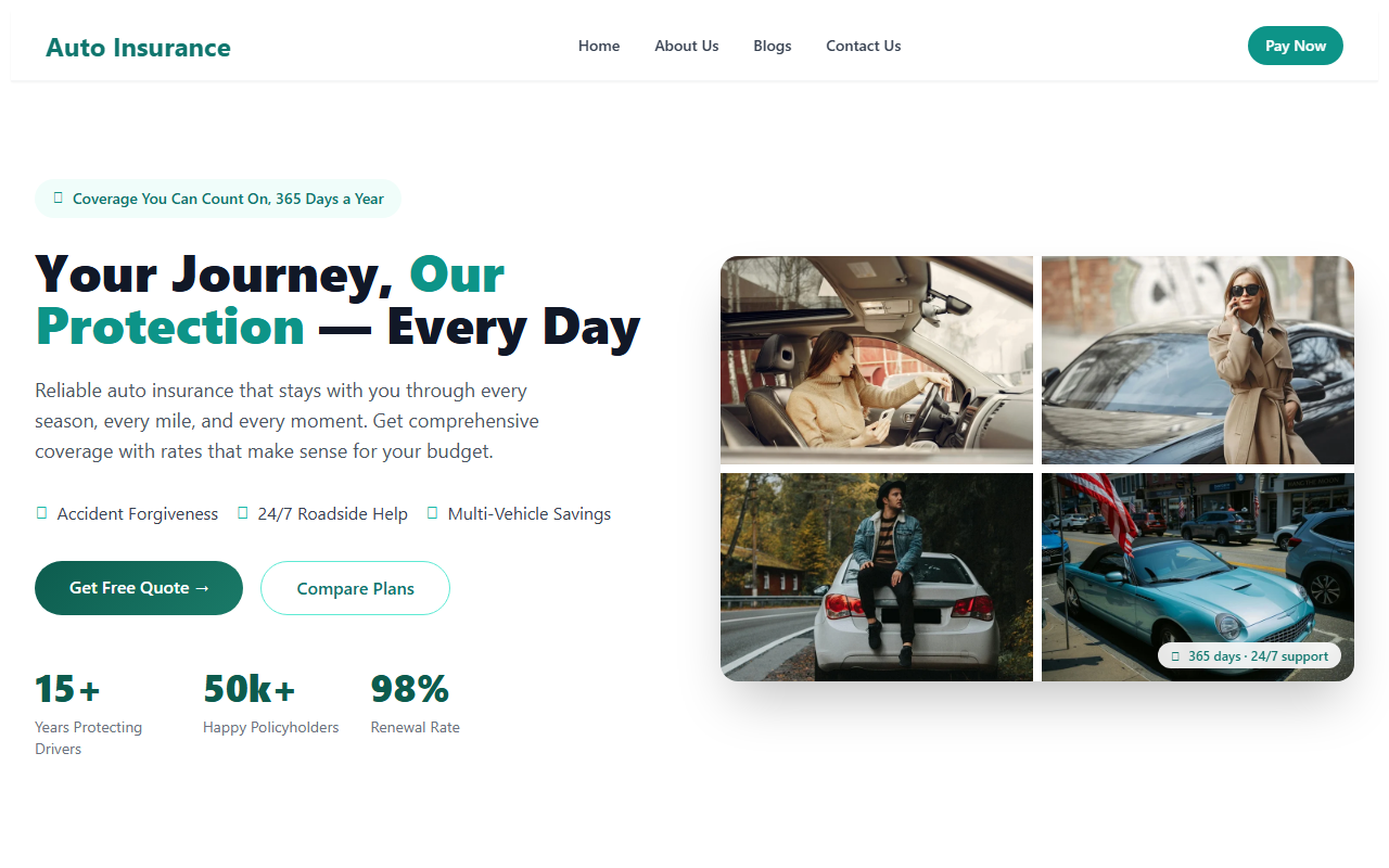 365autoinsurance.com screenshot
