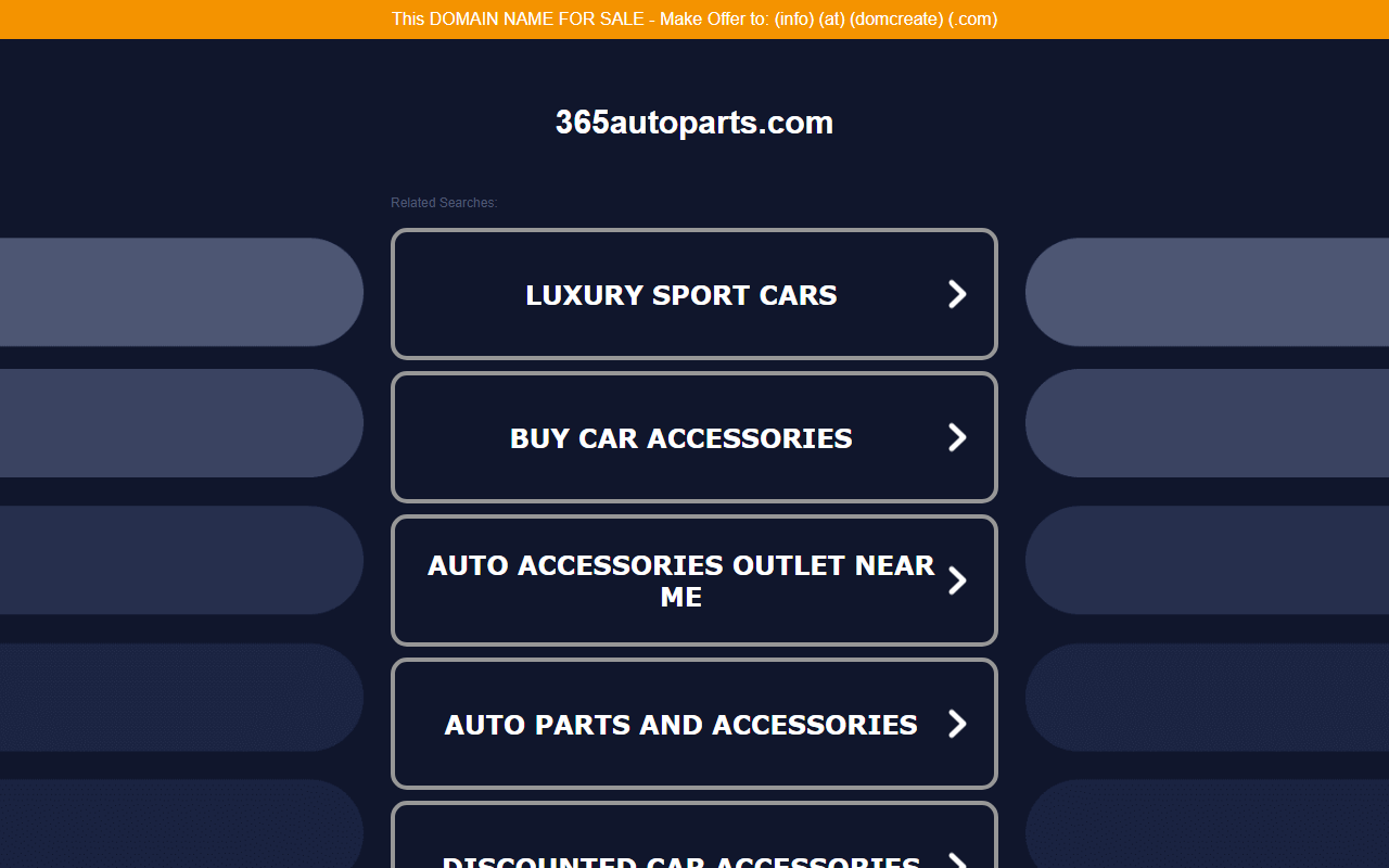 365autoparts.com screenshot