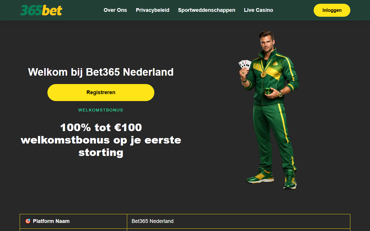 365betnederland.com screenshot