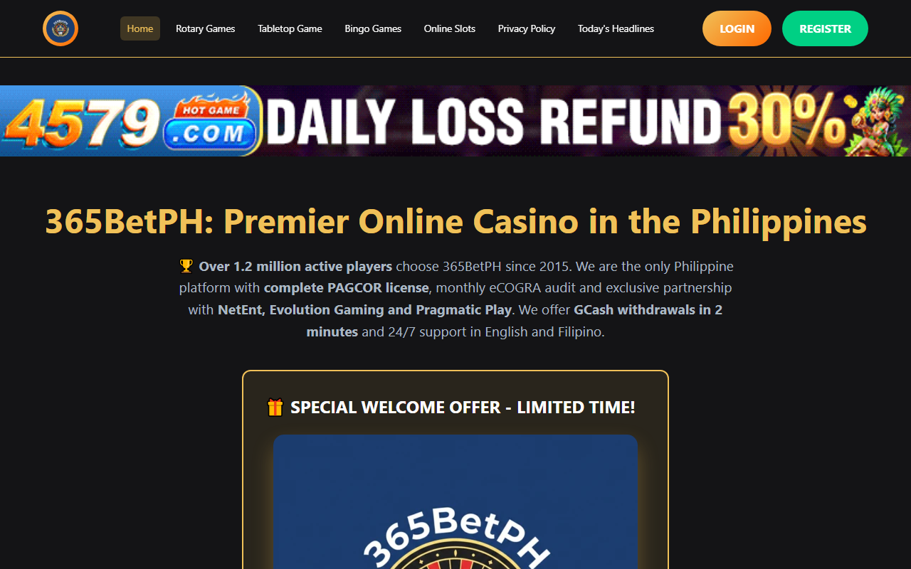 365betphonline.com screenshot