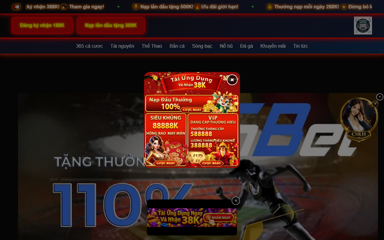 365cacuocbet.com screenshot