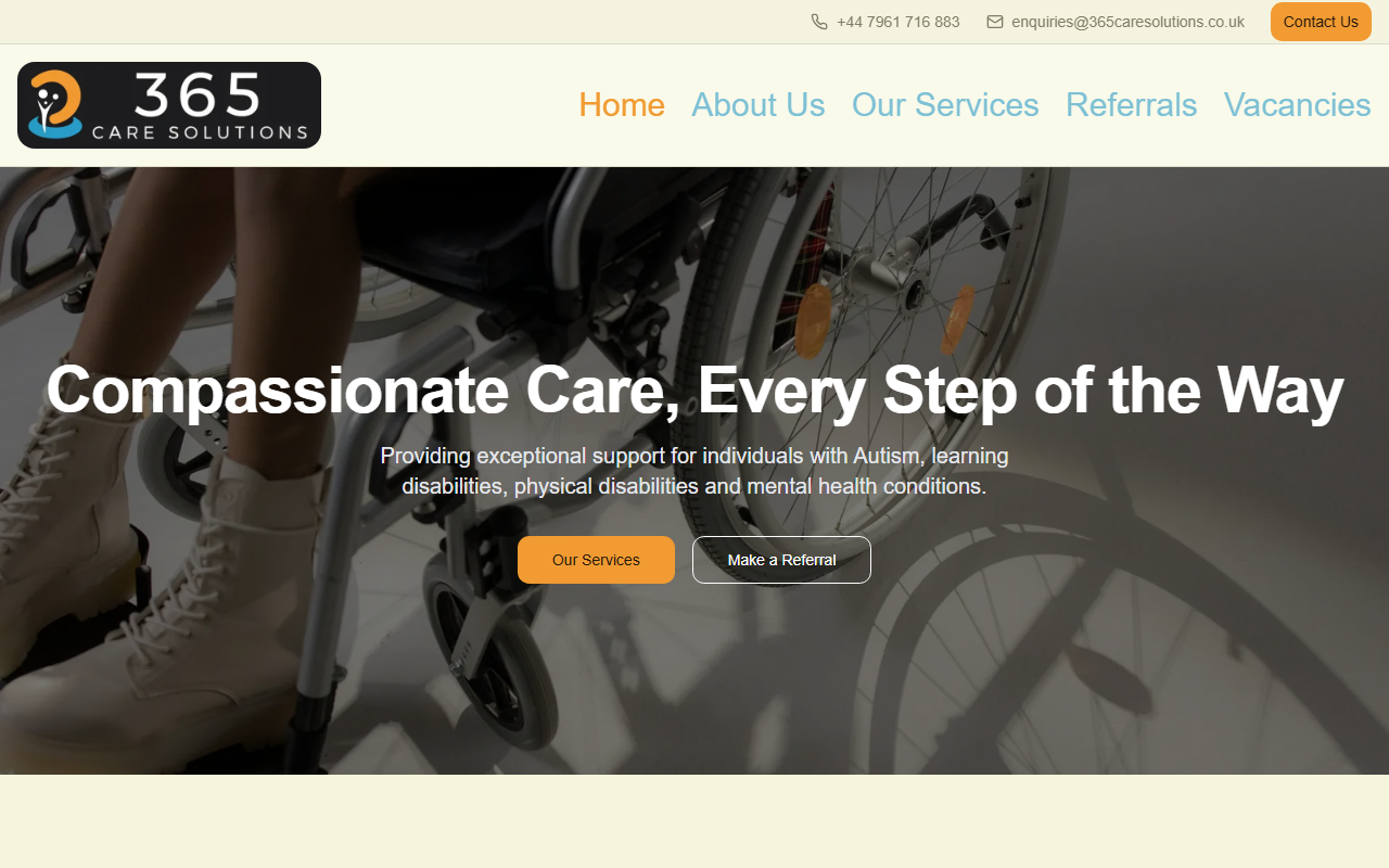 365caresolutions.com screenshot