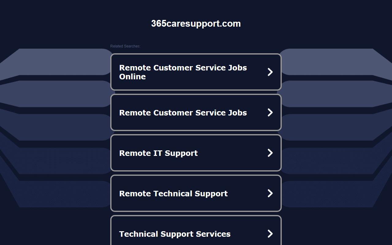 365caresupport.com screenshot