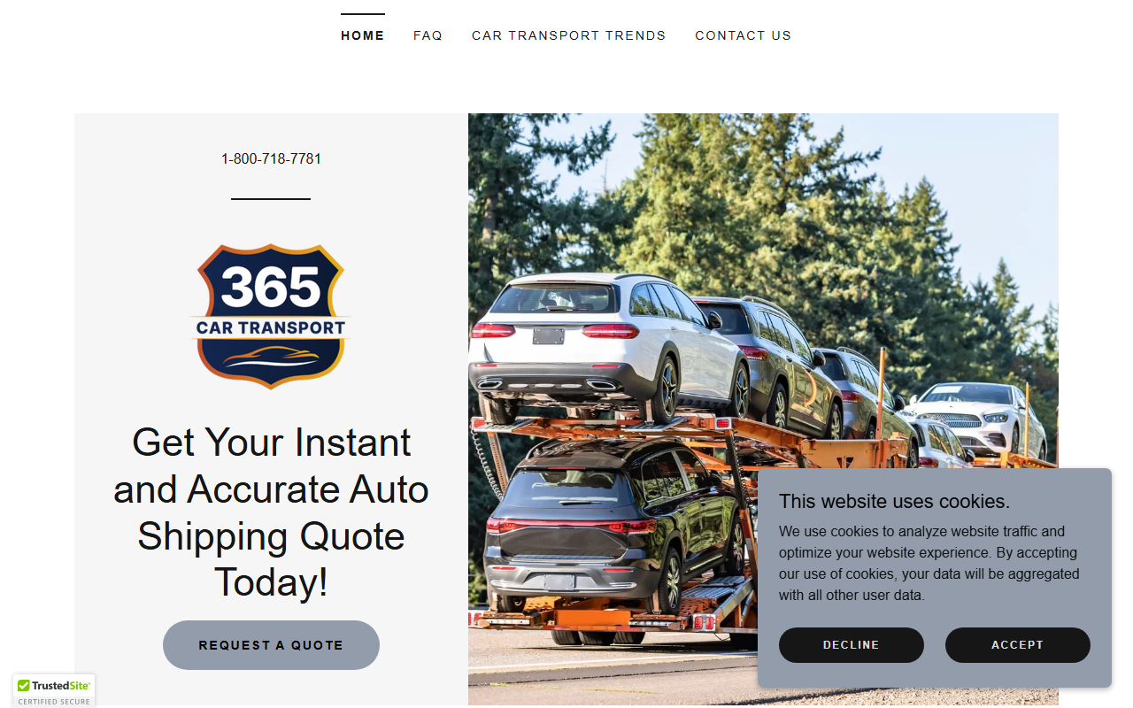 365cartransport.com screenshot