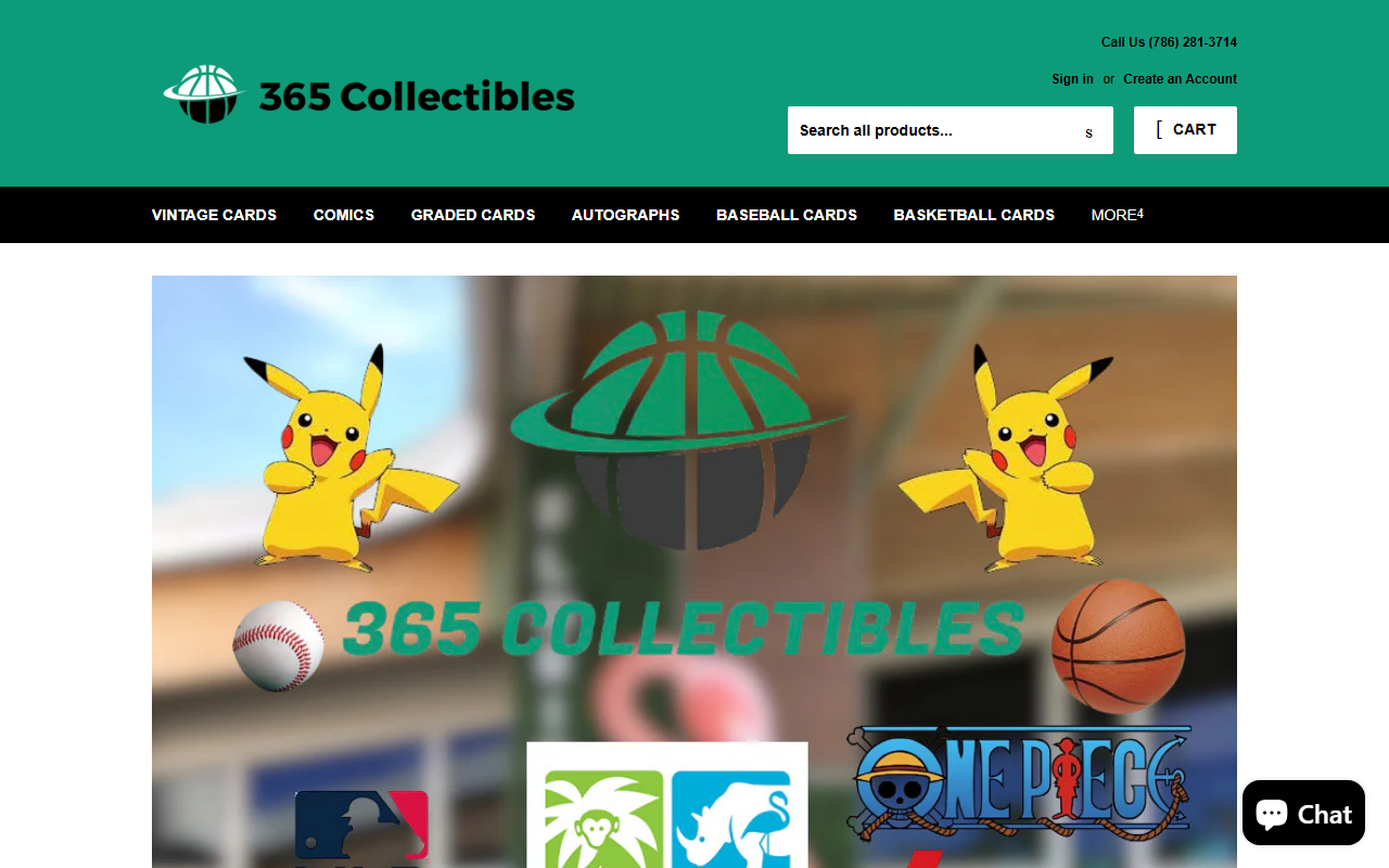 365collectibles.com screenshot