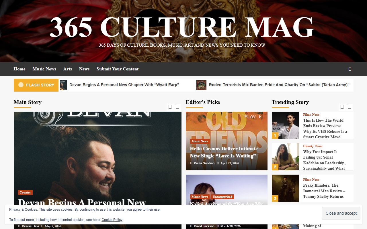 365culturemag.com screenshot