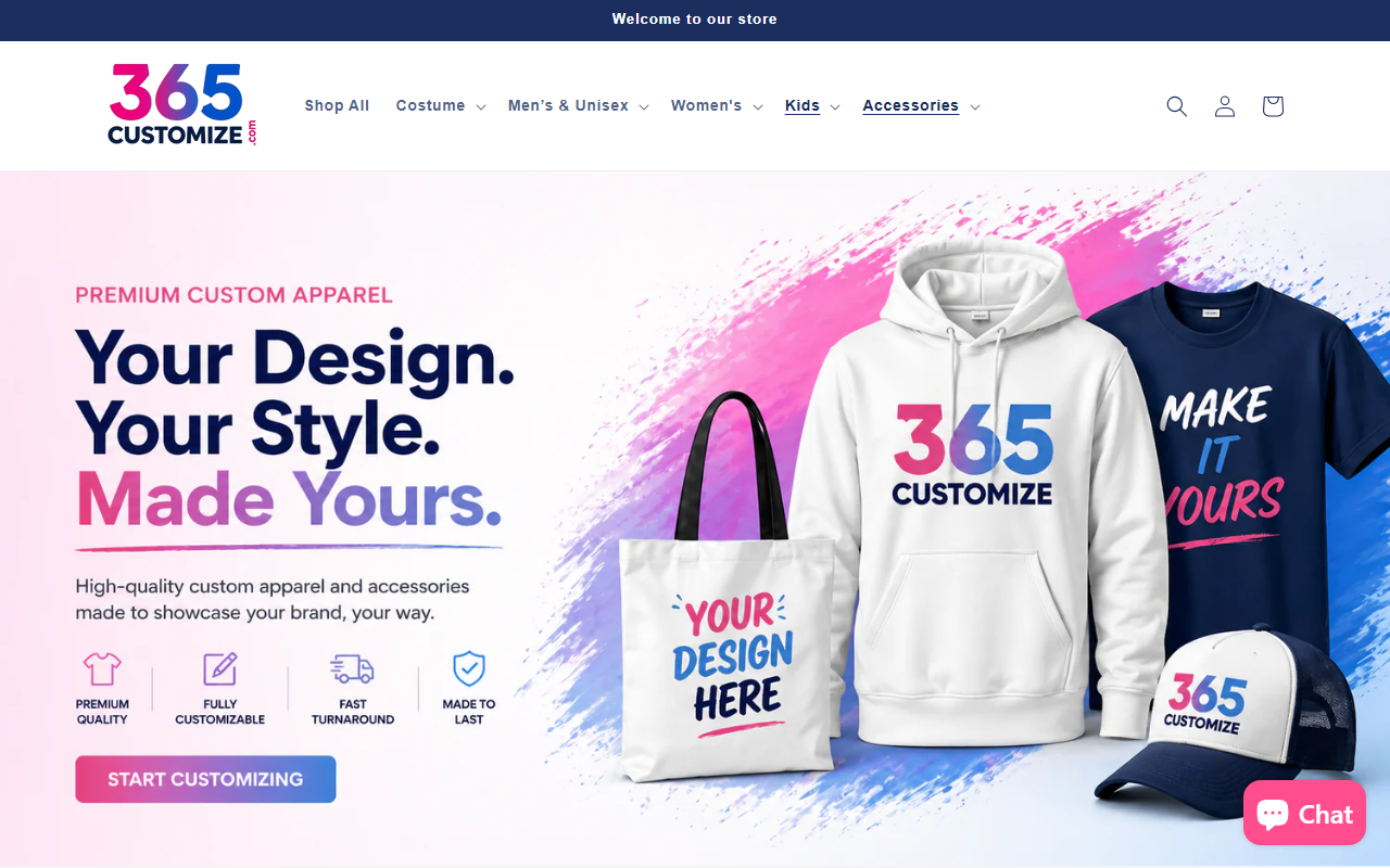 365customize.com screenshot