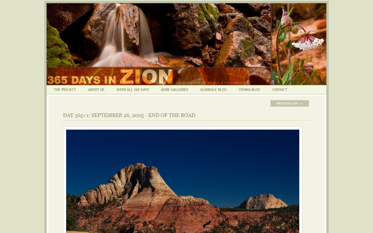 365daysinzion.com screenshot
