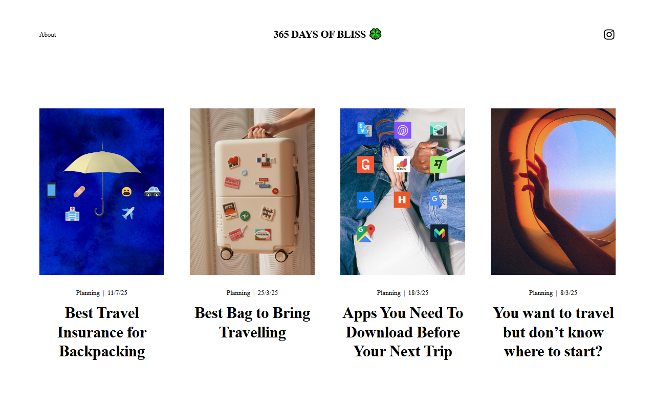 365daysofbliss.com screenshot
