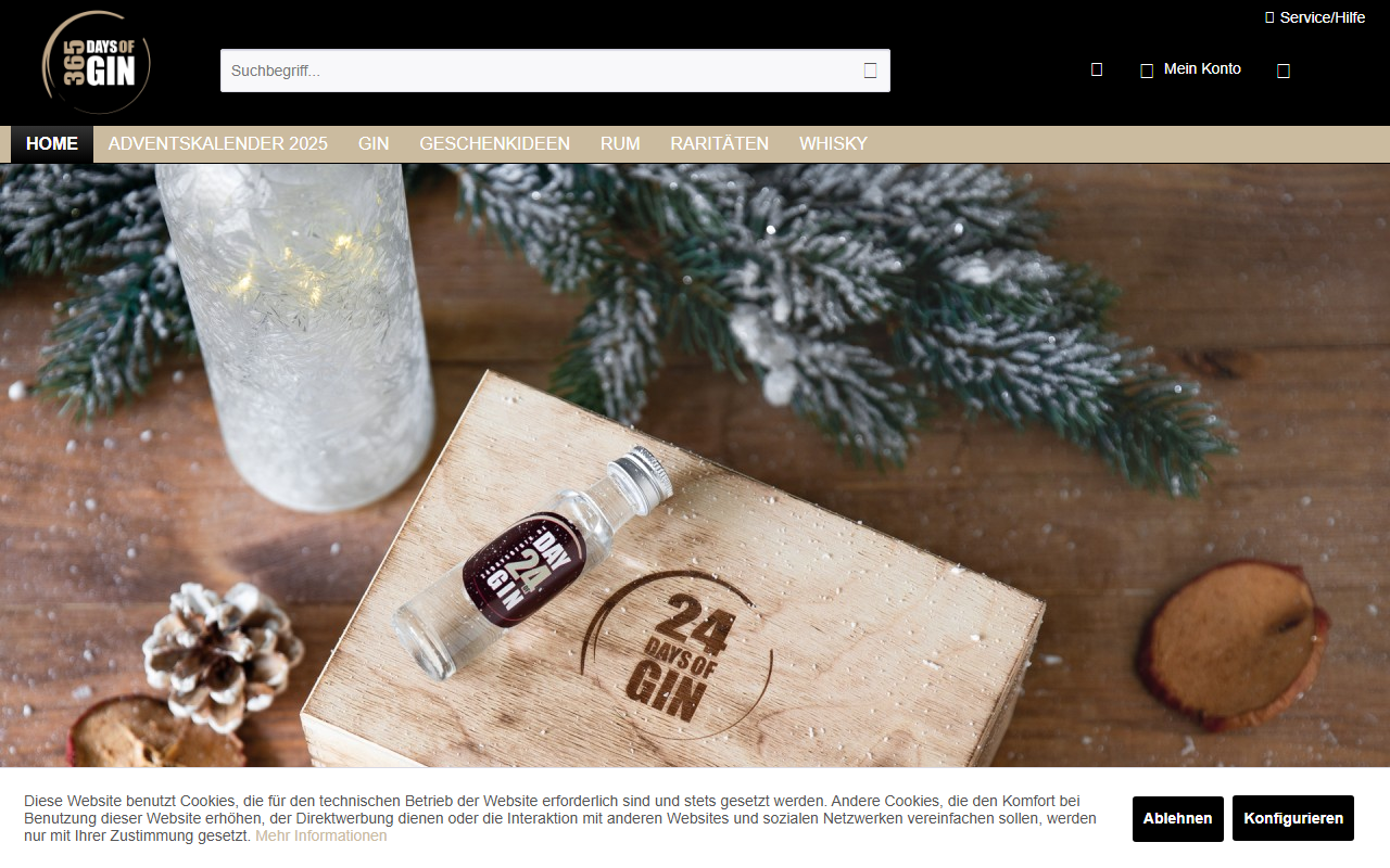 365daysofgin.com screenshot