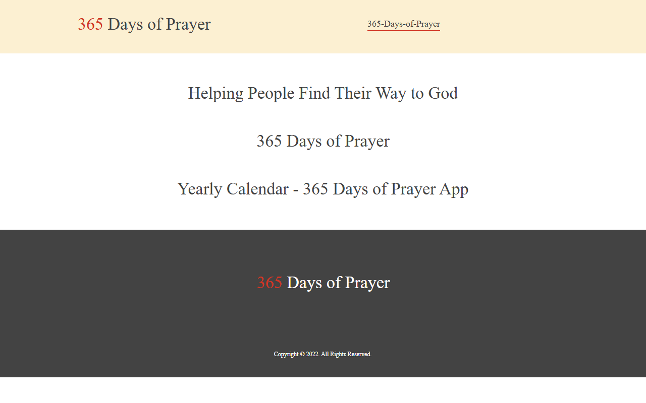 365daysofprayer.com screenshot