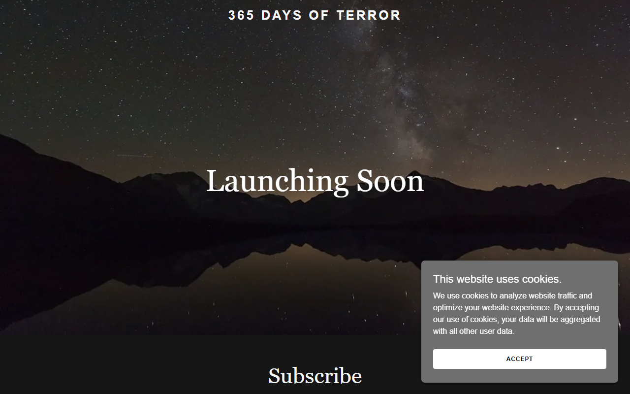 365daysofterror.com screenshot