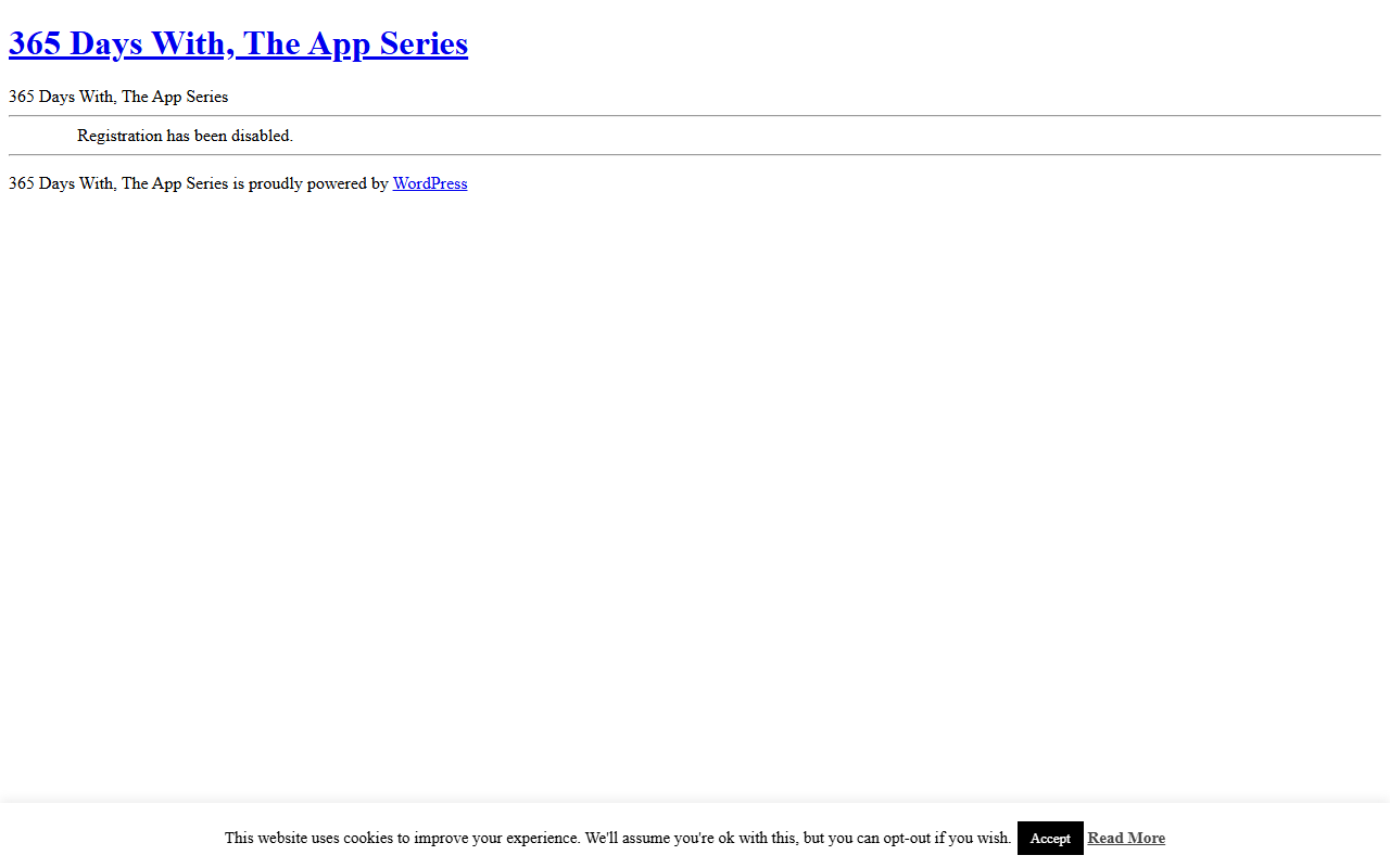 365dayswith.com screenshot