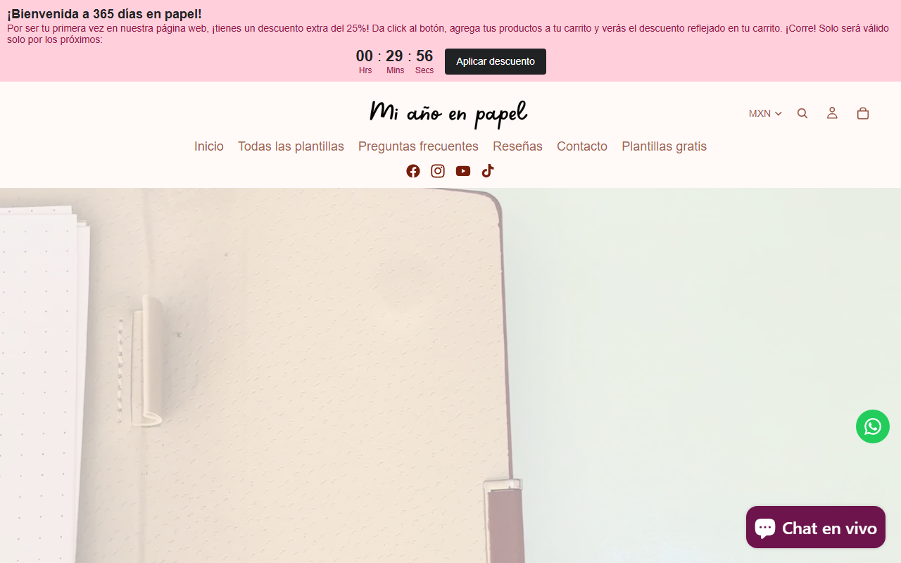 365diasenpapel.com screenshot