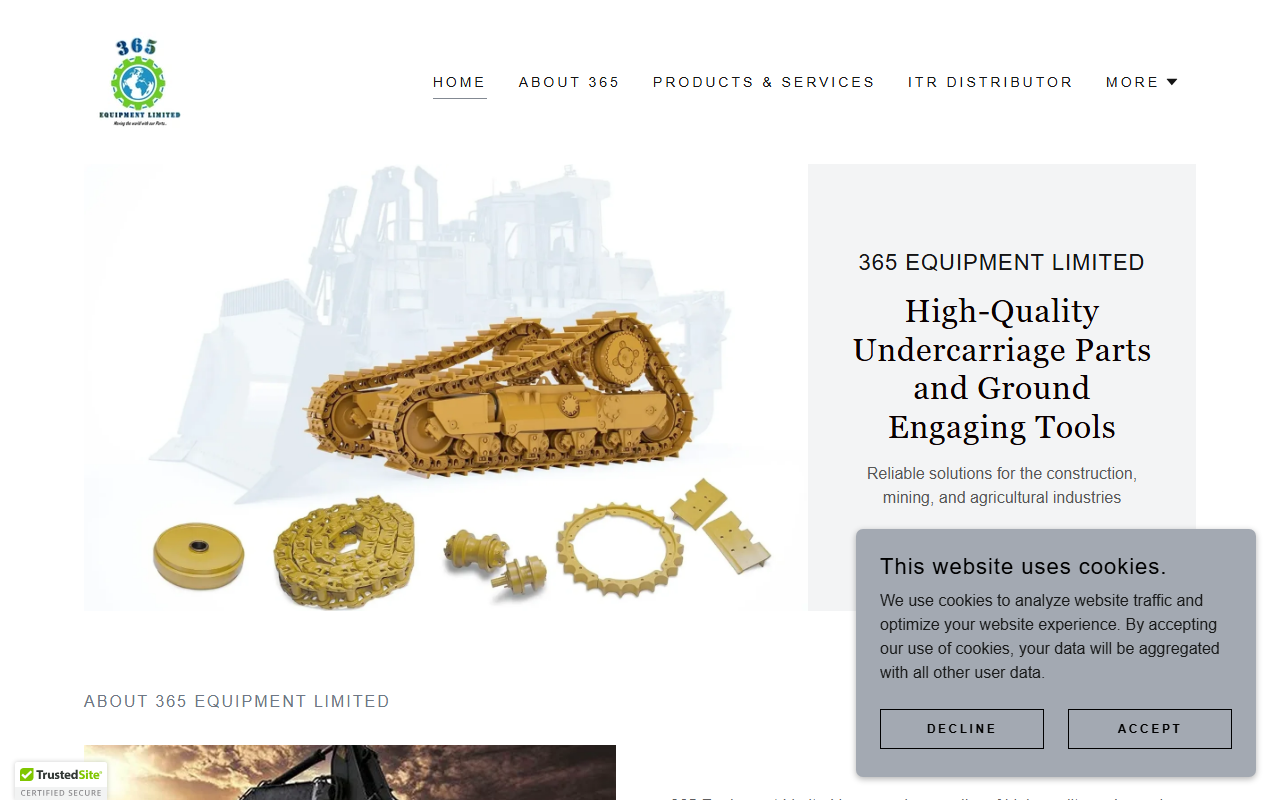 365equipmentltd.com screenshot