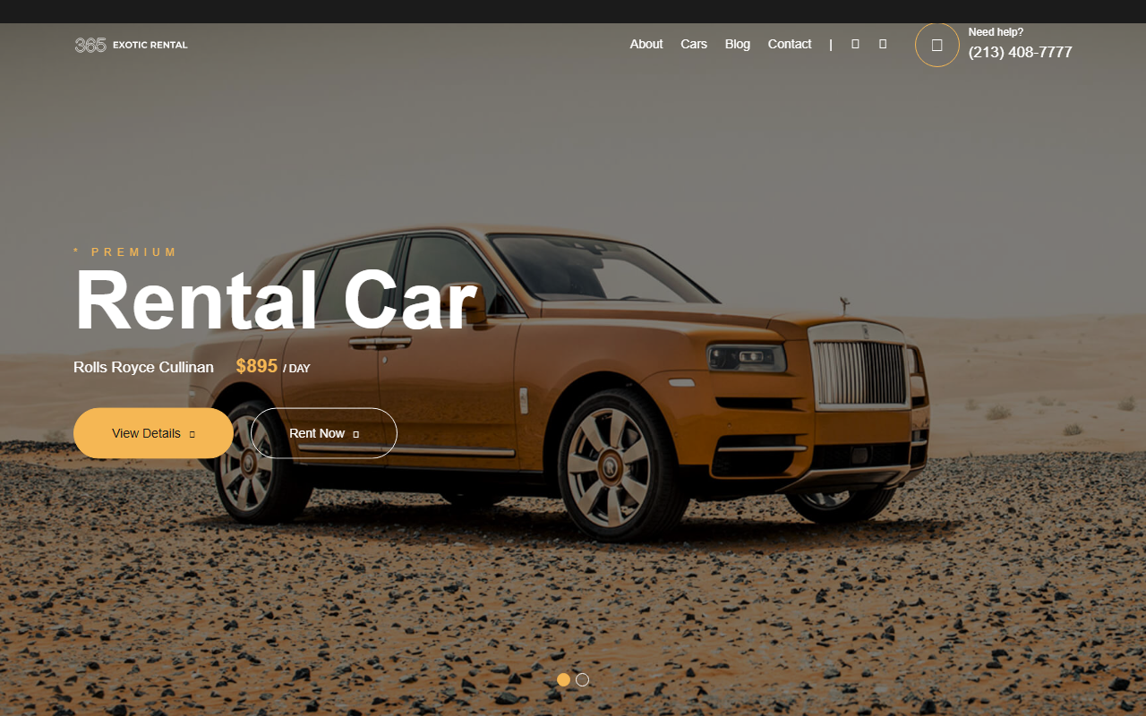 365exoticrental.com screenshot