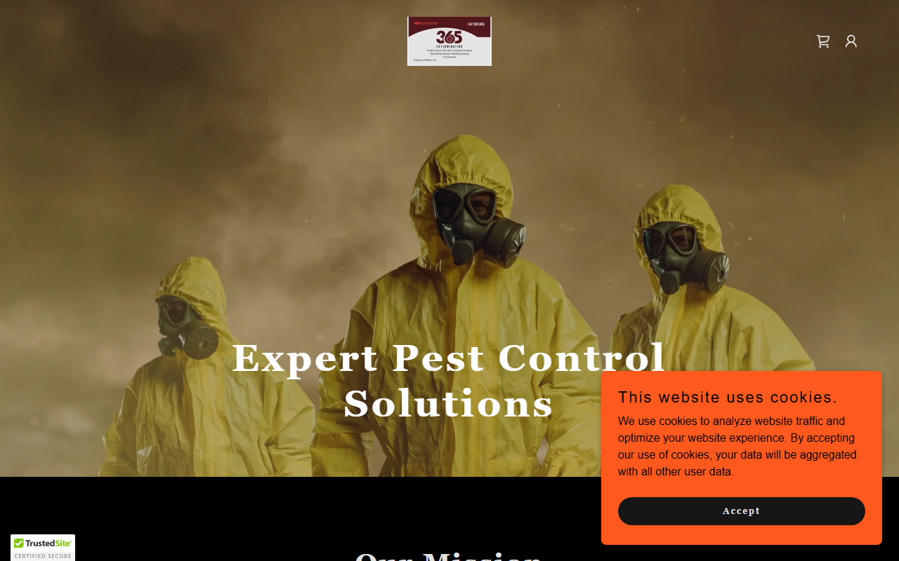 365exterminating.com screenshot