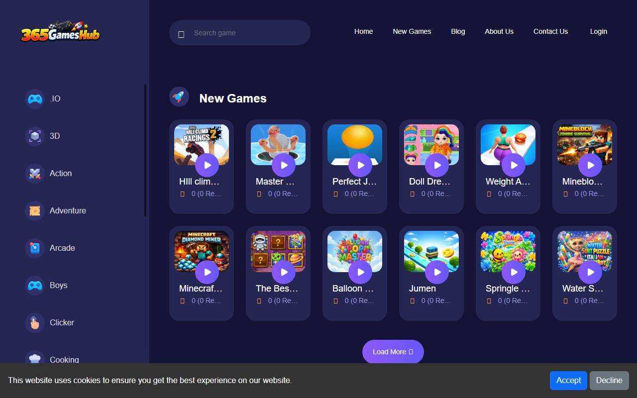 365gameshub.com screenshot