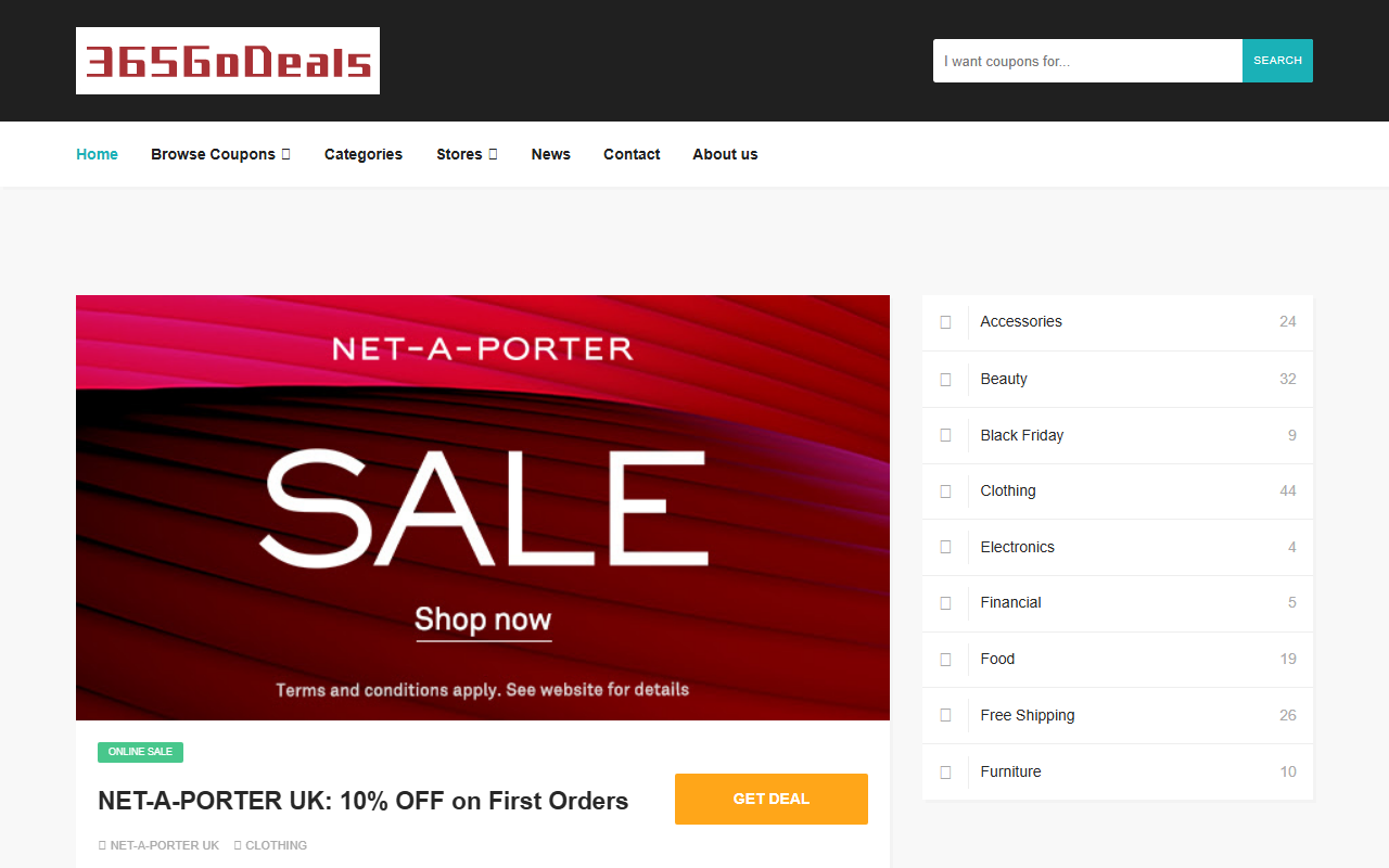 365godeals.com screenshot