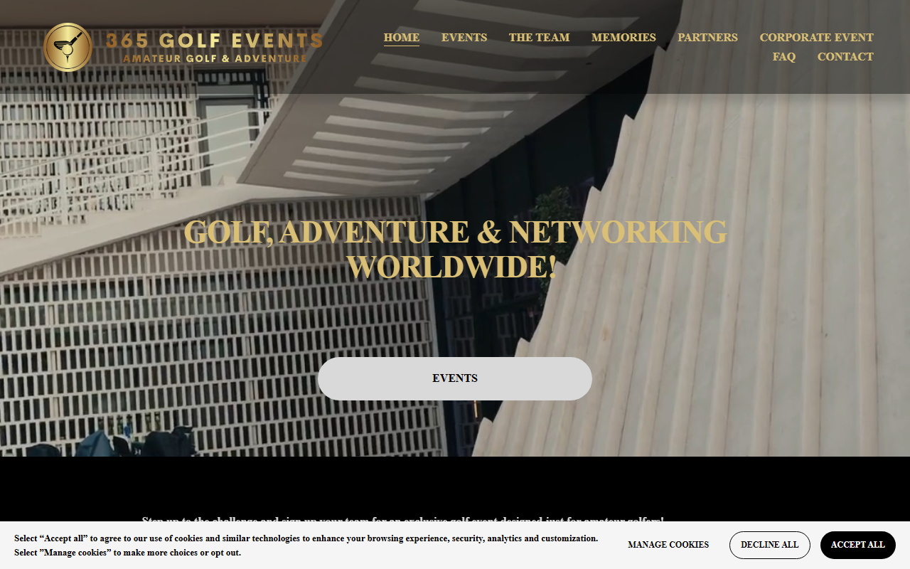 365golfevents.com screenshot