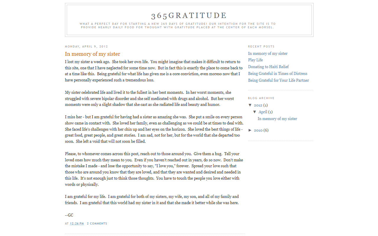 365gratitude.com screenshot