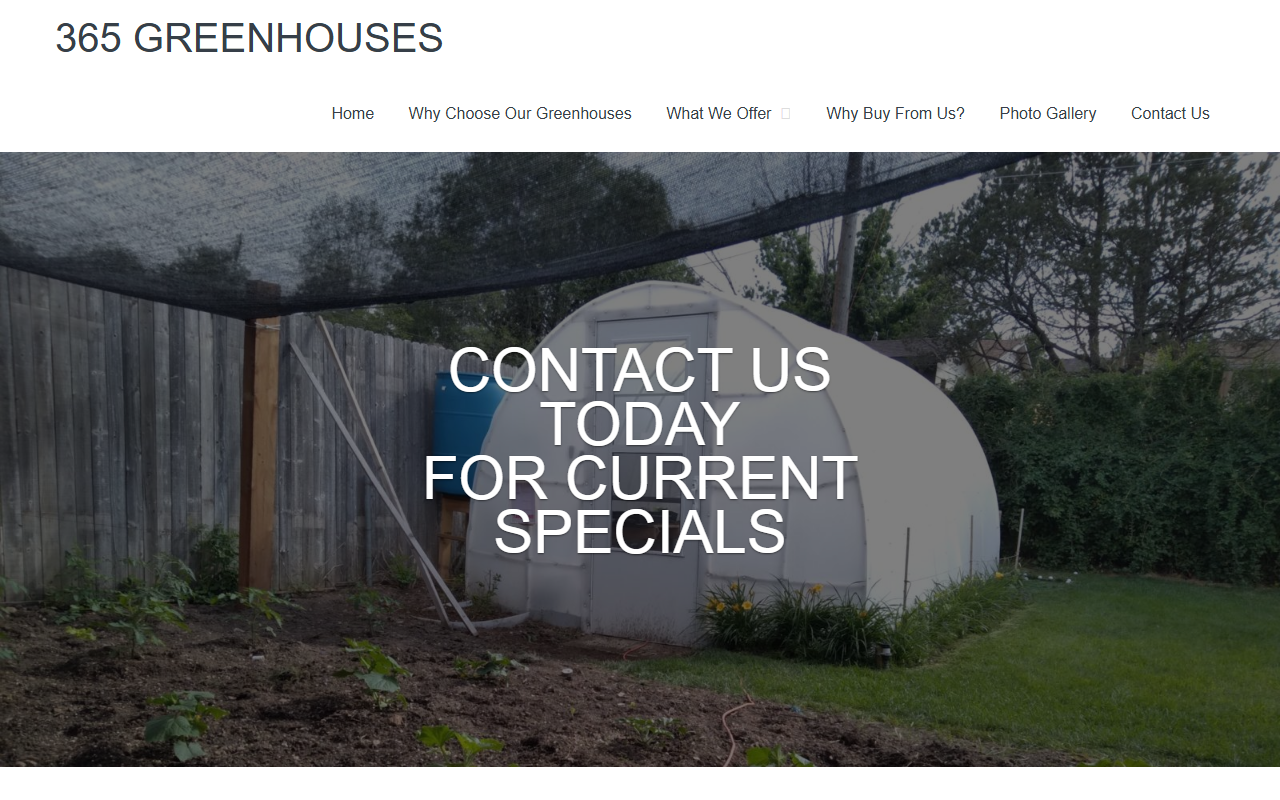 365greenhouses.com screenshot