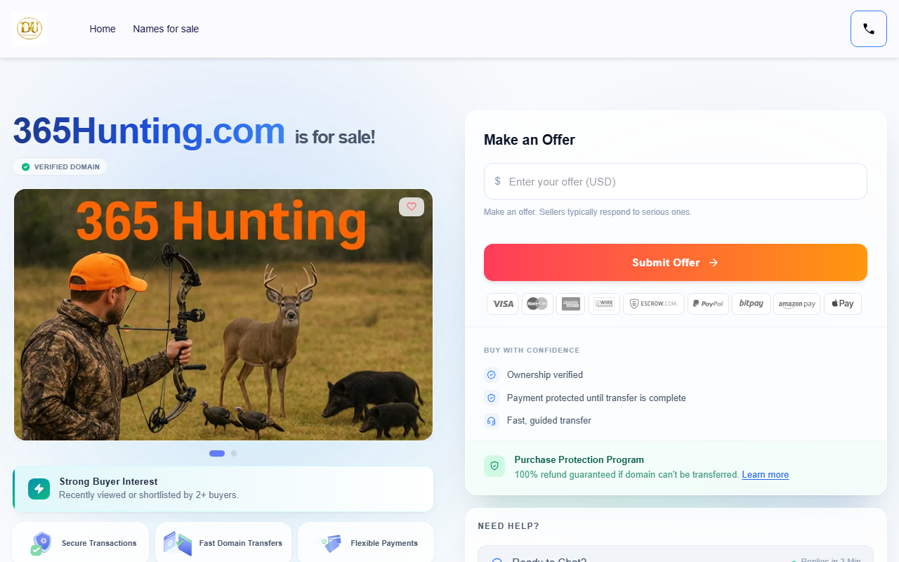 365hunting.com screenshot