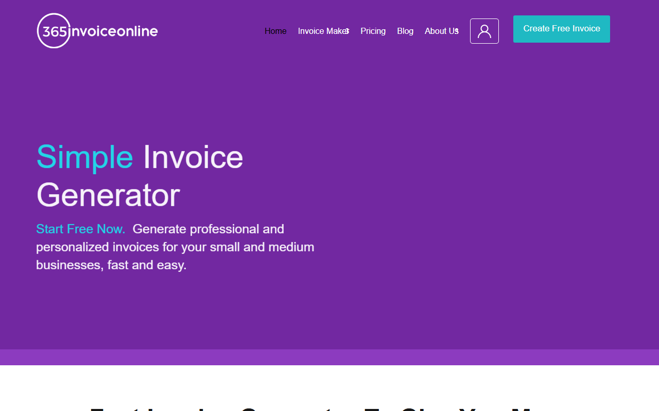365invoiceonline.com screenshot