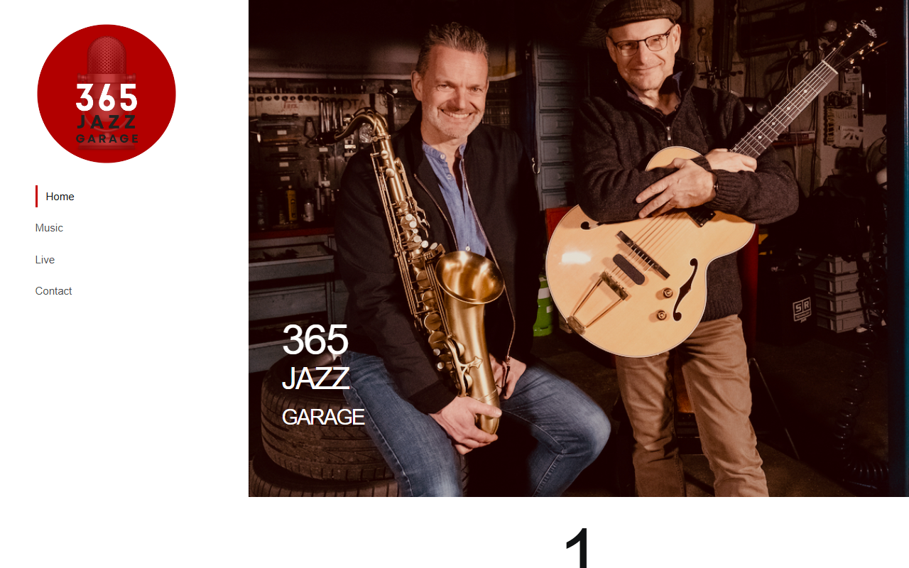 365jazzgarage.com screenshot