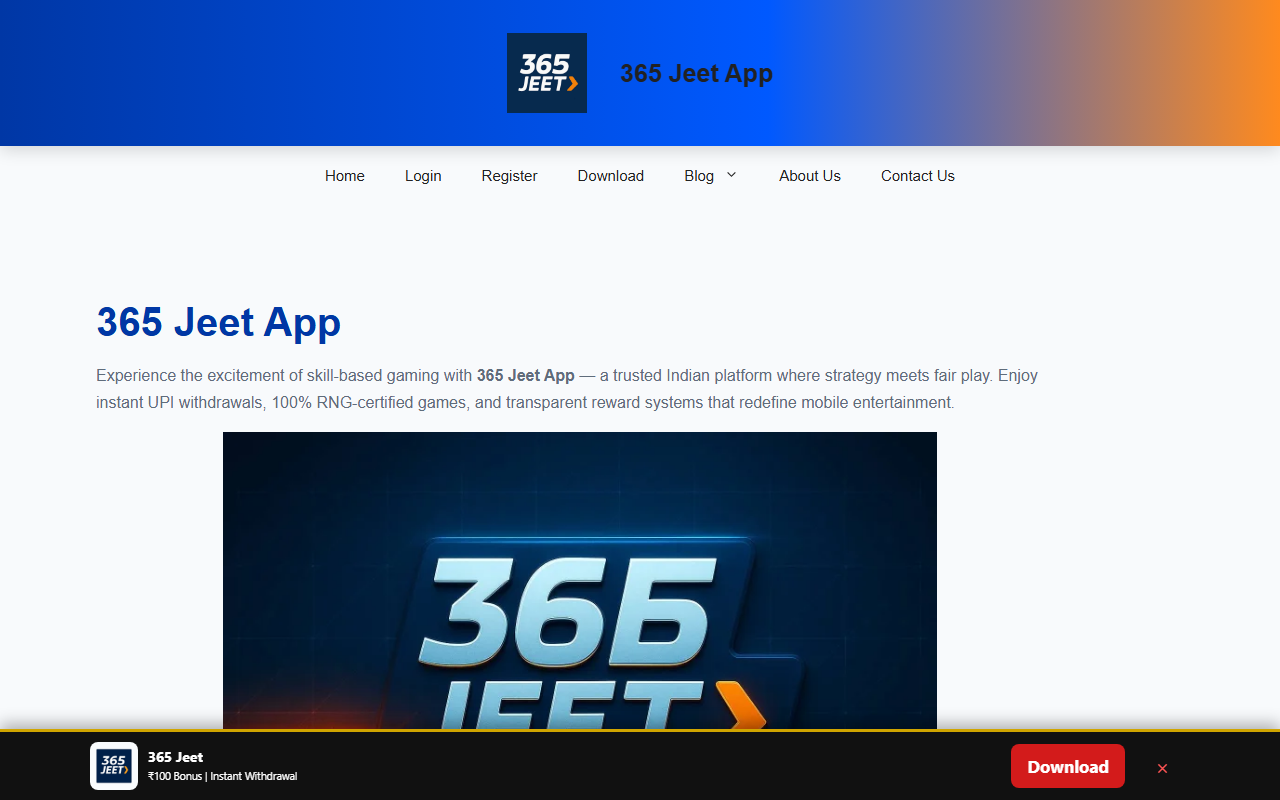 365jeetapp.com screenshot