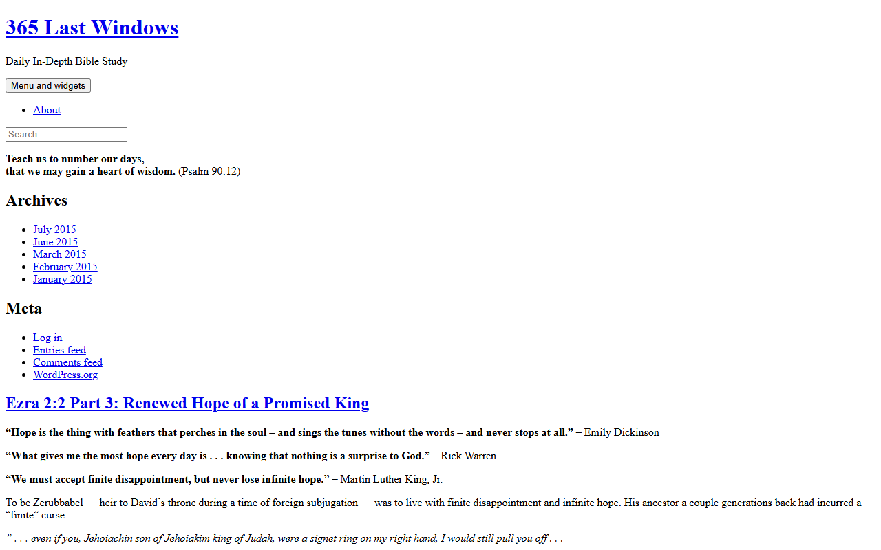 365lastwindows.com screenshot
