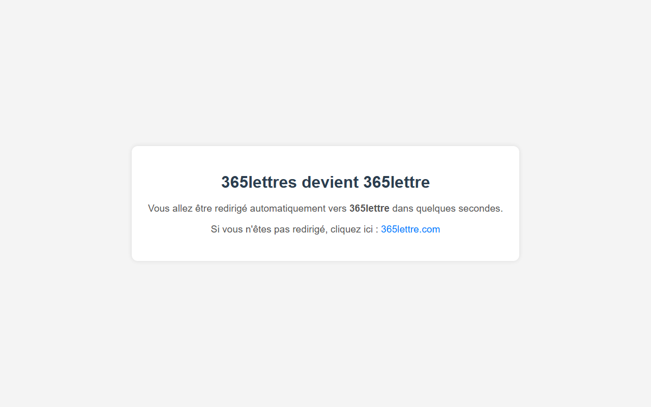 365lettres.com screenshot