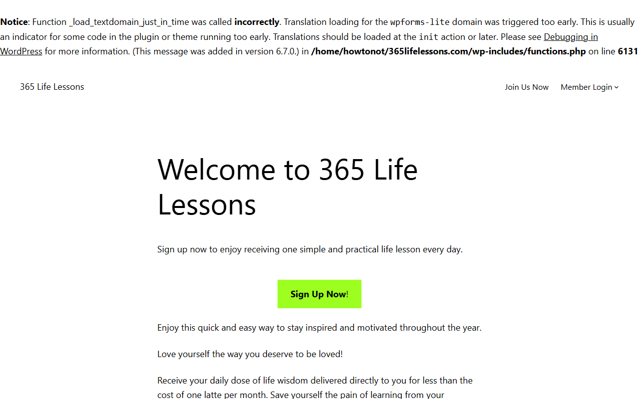 365lifelessons.com screenshot