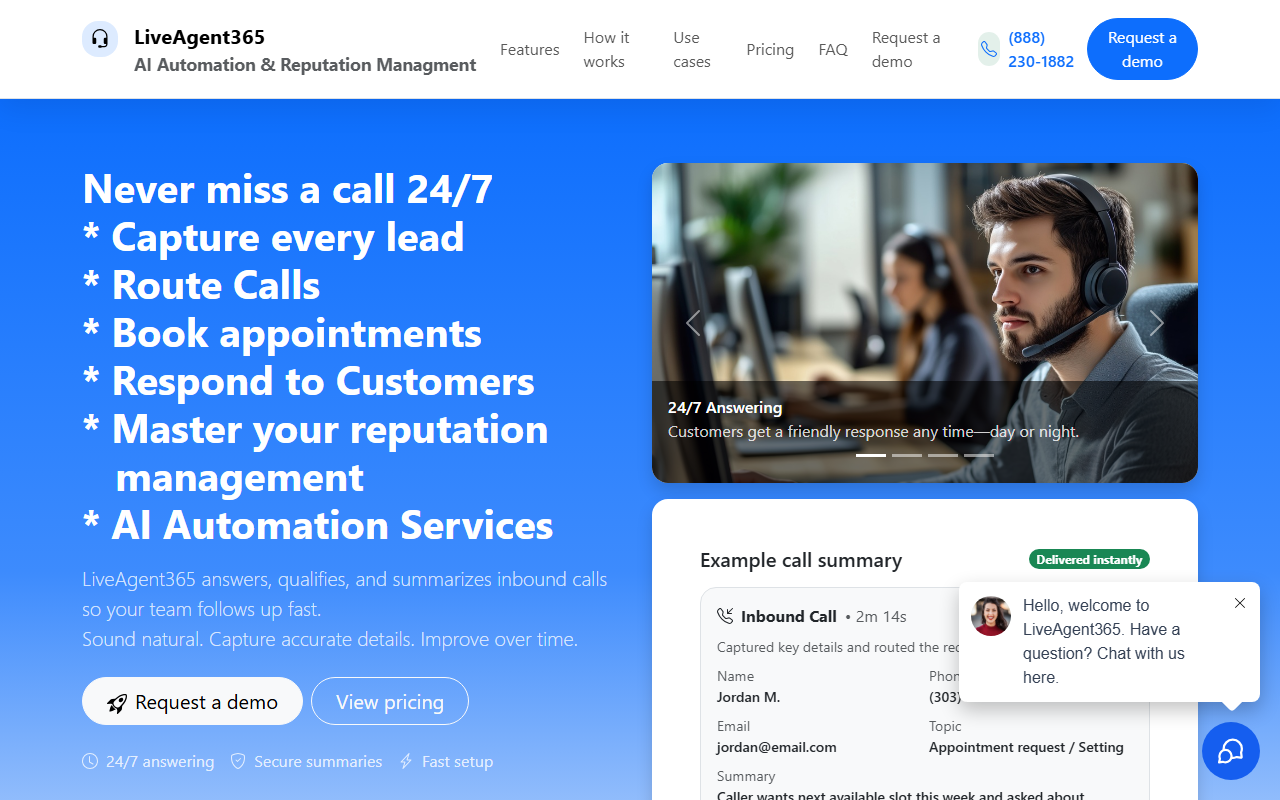 365liveagent.com screenshot