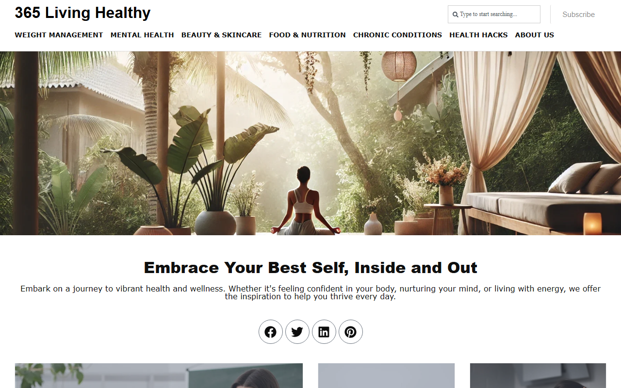 365livinghealthy.com screenshot