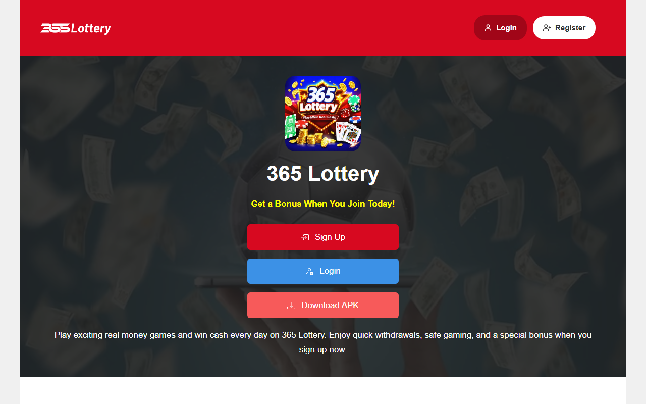 365lotttery.com screenshot