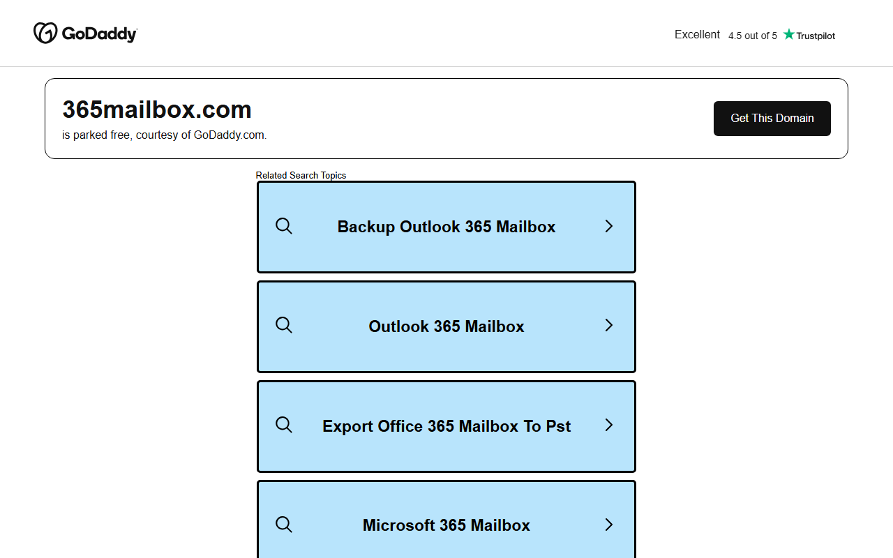 365mailbox.com screenshot