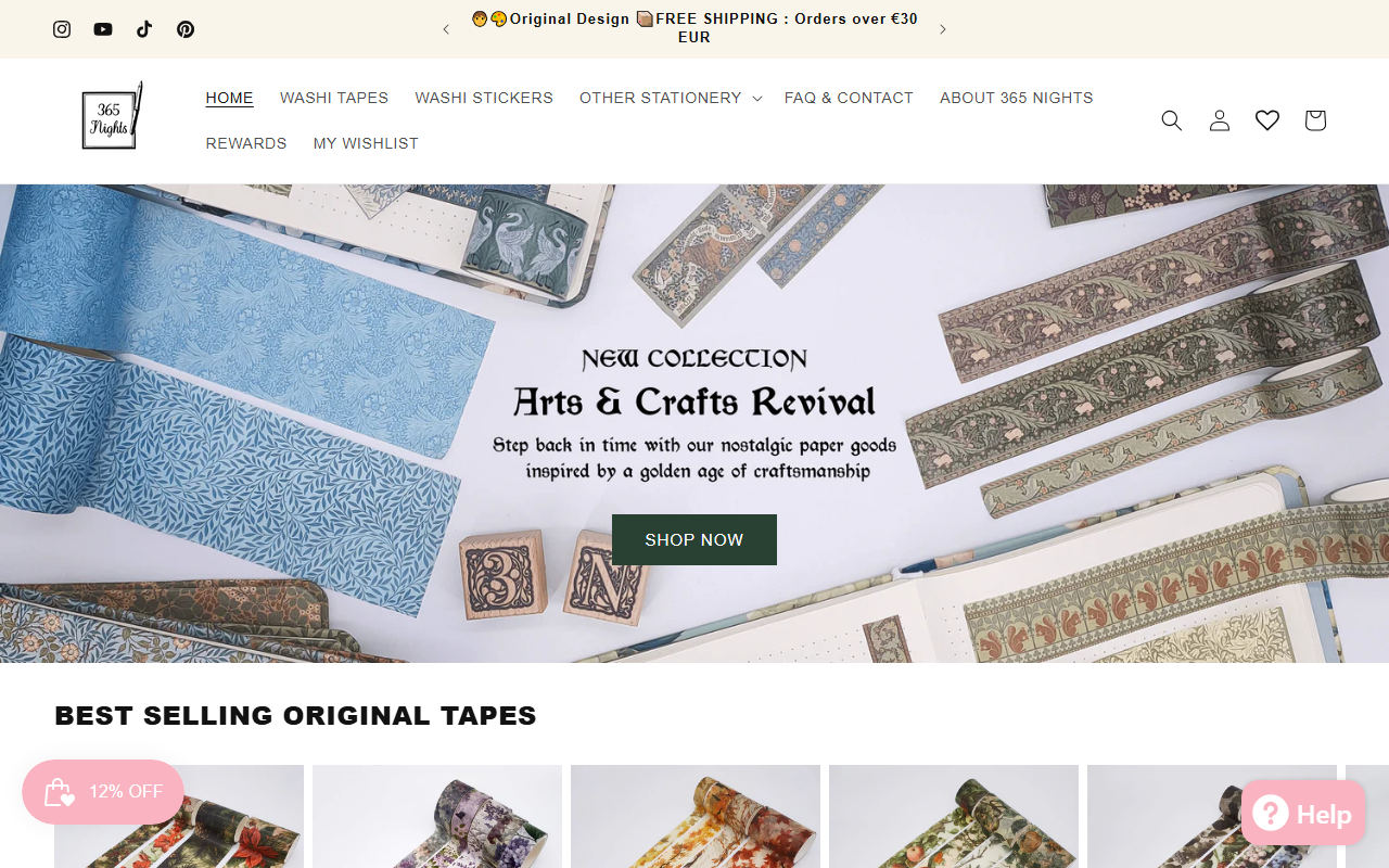 365nightsshop.com screenshot