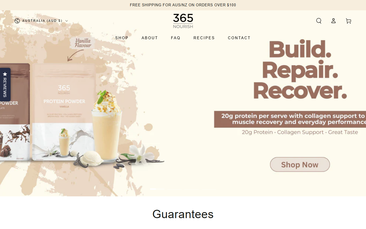 365nourish.com screenshot