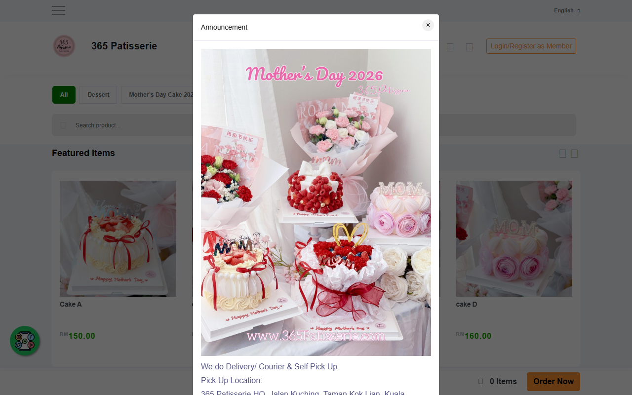 365patisserie.com screenshot
