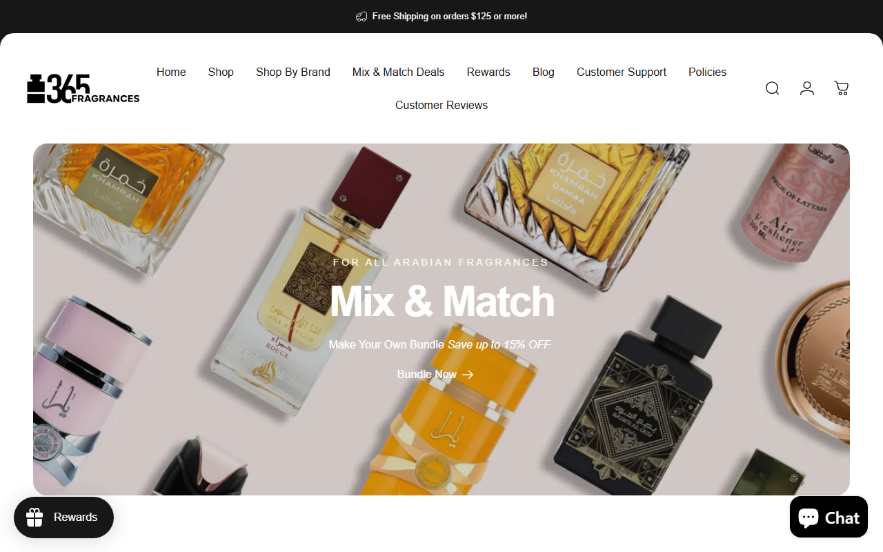 365perfumes.com screenshot