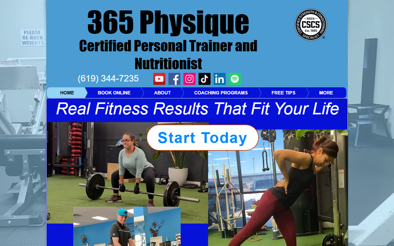 365physique.com screenshot