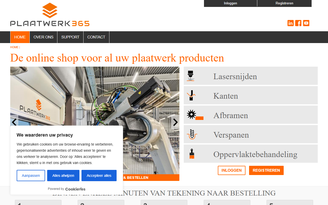 365plaatwerk.com screenshot