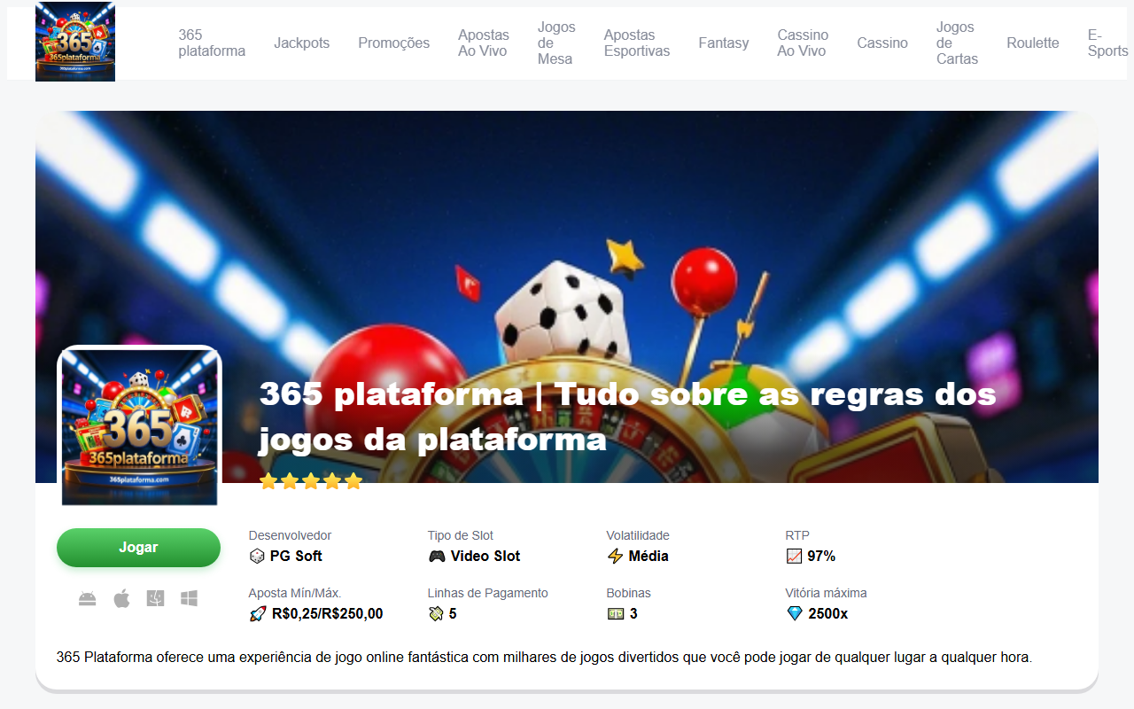 365plataforma.com screenshot