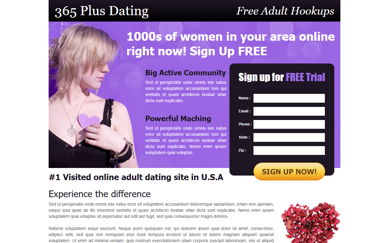 365plusdating.com screenshot